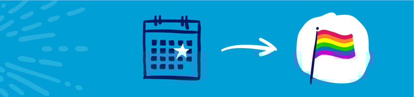 calendar w pride flag